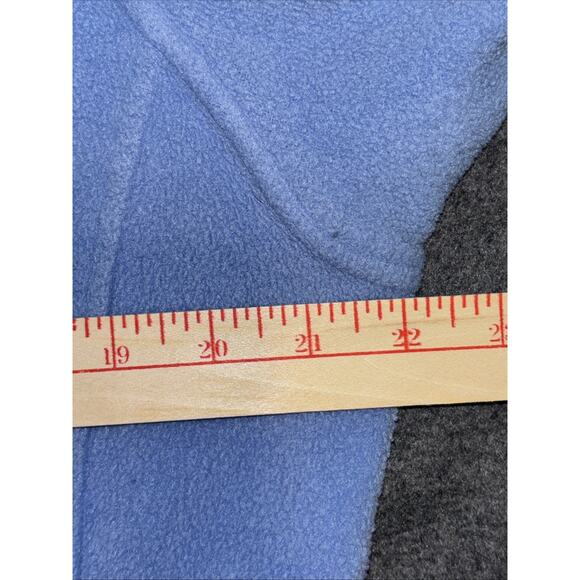 Lands End Women's Anyweather Fleece Anti Static Full Zip Jacket In Blue Size: L - Picture 6 of 9
